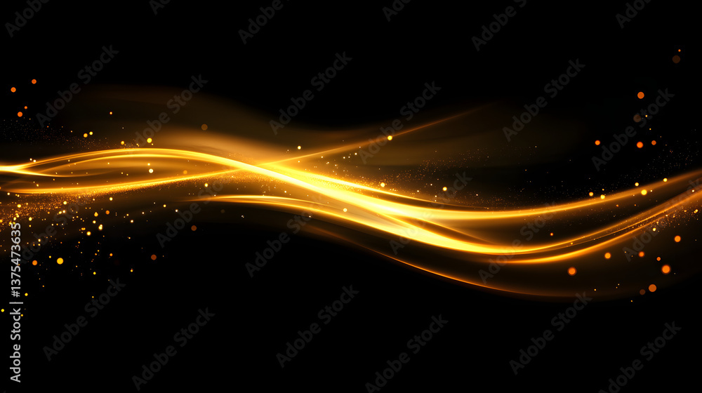 Poster modern abstract high-speed light effect. abstract background with curved beams of light. technology 