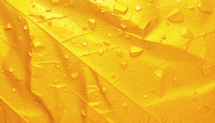 Obraz premium Seamless Gold Leaf Background Texture, Shiny Golden Yellow Crumpled Metallic Foil Repeat Pattern, Modern Luxury Gilded Age Wallpaper