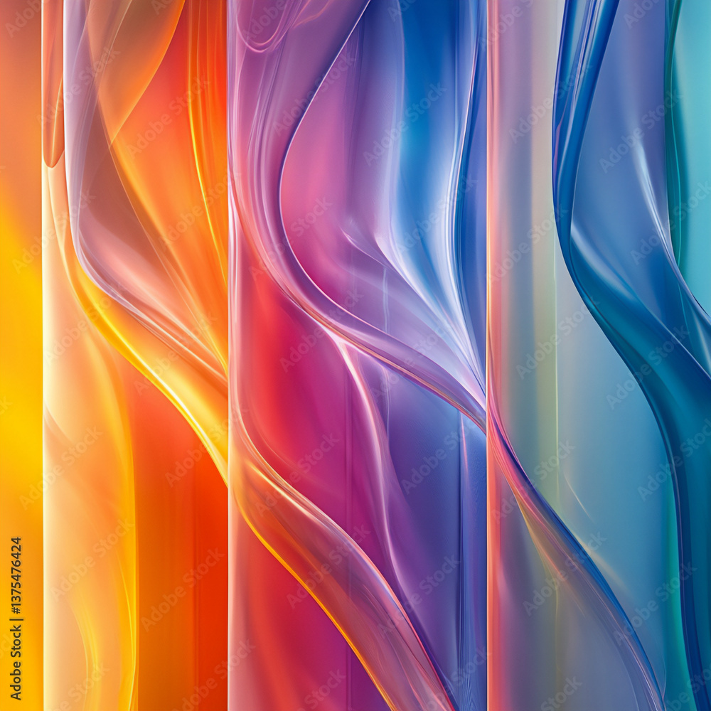 Poster surreal spectrum gradients