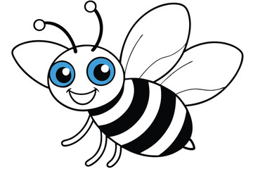 Cute Hornet Vector Illustration 