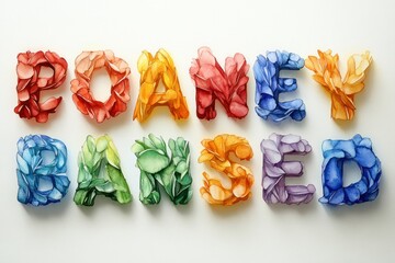 Colorful Watercolor Alphabet Letters Handwritten Aquarelle Typography Art