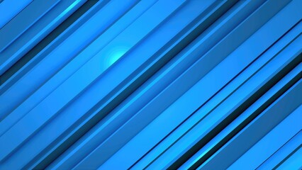 Fototapeta premium Blue diagonal stripes creating modern abstract background