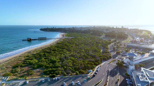 Aerial View of Bellarine Peninsula Coastline