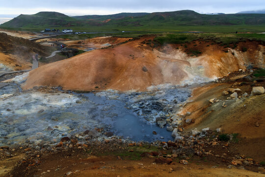 Gunnuhver thermal springs, Reykjanes UNESCO Global Geopark, Reykjanes Peninsula, Iceland