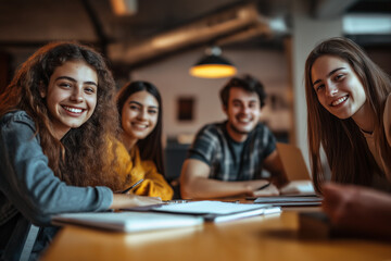business professionals working on a project as a team in the office for work
