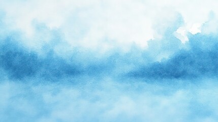 Blue Watercolor Texture Abstract Design in Pastel Tones for Backgrounds and Art Projects