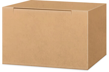 Realistic Brown Box