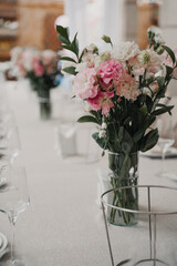wedding table without food and guests