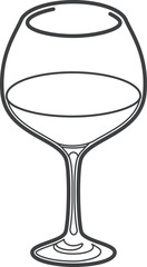 赤ワイン（ブルゴーニュ型グラス）