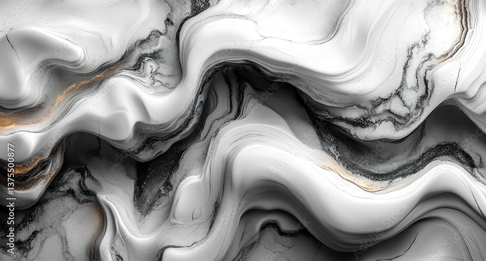 Poster abstract gray marble pattern with elegant swirls and textured background design for luxury art and w