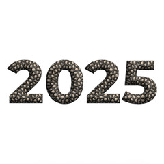 Bold and elegant 3D Text effect on 2025