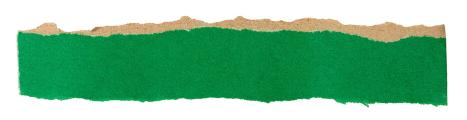 Isolated torn orange stripe of green paper on white background, copy space © Mikhail Taratonov