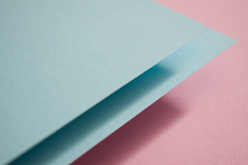 Close up 3d blue and pink background