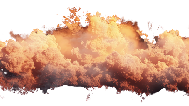 Golden Sunset Cloudscape: A dramatic view of golden clouds with hues of orange and amber. - Powered by Adobe