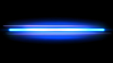 Fototapeta premium Luminous blue lines speed. Neon color glowing lines background, high-speed light trails effect. Futuristic dynamic motion technology