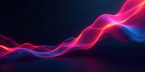 Bold and bright graphics sliding across a sleek black background, background, sliding