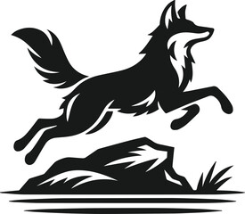 Coyote animal vector silhouette