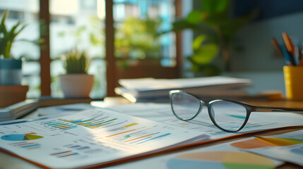 Real Estate concept, Agent to present the property .price for loan investment chart graph documents and calculating table payment to customer.