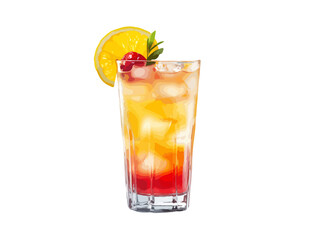 Cocktail Vector isolated or on white background. Mocktail. Summer soda