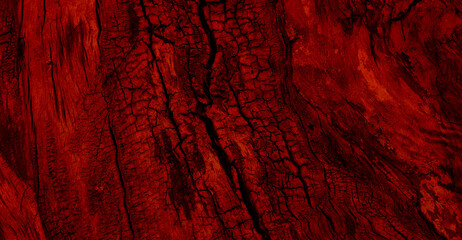 Textured Pattern Similar Cracked Volcano Lava Stock Image. Hot Cracks On Fiery Surface Vertical Image 
