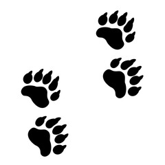 Bear Paw Prints Icon