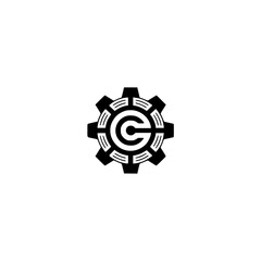 Gear Icon with Integrated 