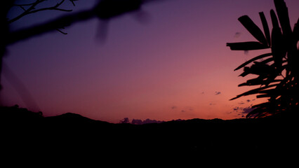 Twilight Symphony: The sky transitions through a breathtaking gradient of colors as the sun dips...