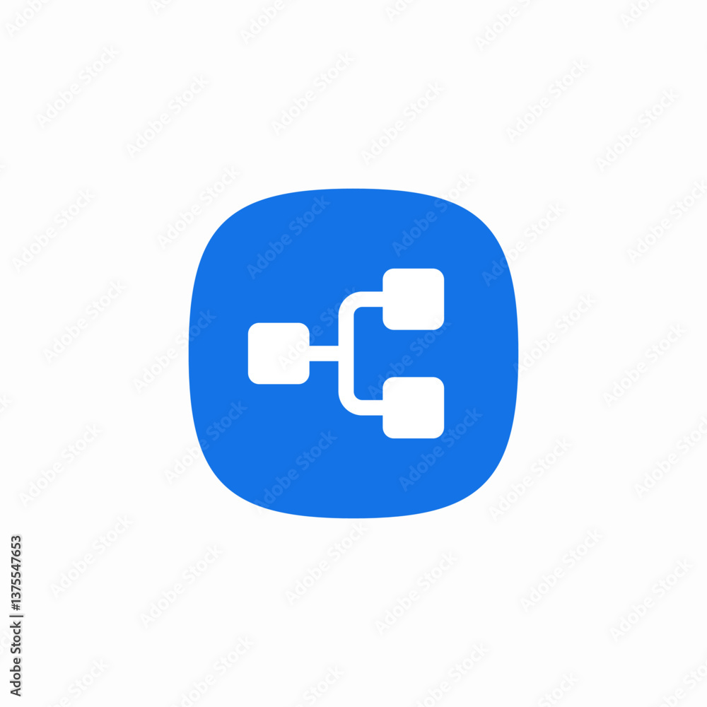 Poster hierarchy document icon vector sign