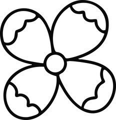 봄꽃 라인드로잉 아이콘(spring flower line drawing icon)