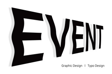 event 텍스트에 웨이브 효과를 더한 이벤트용 디자인 소스