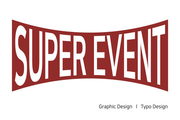 슈퍼 세일 이벤트에 활용가능한 텍스트 디자인