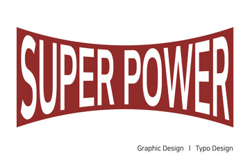 히어로를 모티브로한 슈퍼 파워 텍스트 디자인