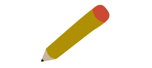 Pencil icon, Lead pencil Vector isolated.
