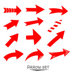 set of red arrows
