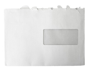enveloppe postale ouverte et vide, PNG sur fond transparent