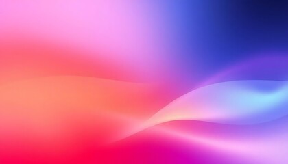 Obraz premium Vibrant Gradient Background with Soft Light Waves, Modern Abstract Design, Full Frame.