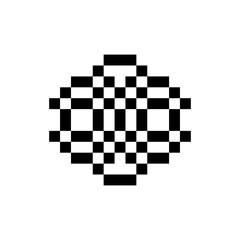 abstract shape retro pixel art