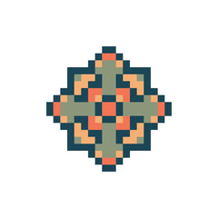 Fototapeta premium abstract shape retro pixel art