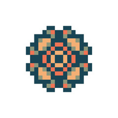 Fototapeta premium abstract shape retro pixel art