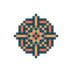 Obraz premium abstract shape retro pixel art