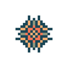 Obraz premium abstract shape retro pixel art
