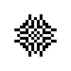 Fototapeta premium abstract shape retro pixel art