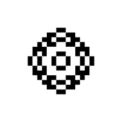 abstract shape retro pixel art