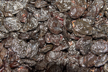 prunes dried fruits background
