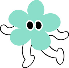 Shape Character Flower Shape Character Hands and Feet