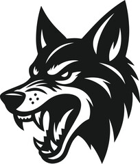 Coyote animal vector silhouette