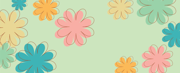 background with vector colors. decoration for the holidays Easter, birthday, mother's day, spring holidays.
