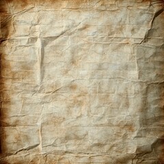 Antique Parchment Texture: A weathered sheet of aged parchment, textured with creases, folds, and subtle stains, evoking a sense of history, nostalgia, and timelessness.