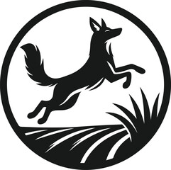 Coyote animal vector silhouette