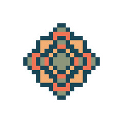 Fototapeta premium abstract shape retro pixel art